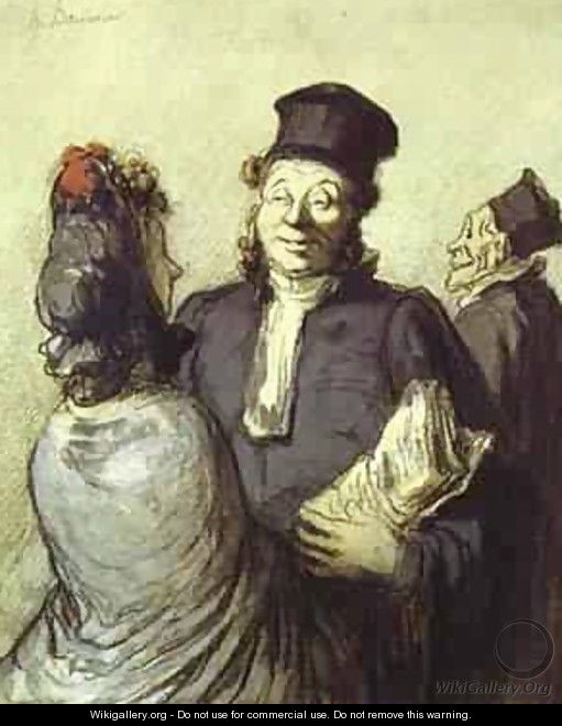 A Lawyer With His Client 1862 - Honoré Daumier
