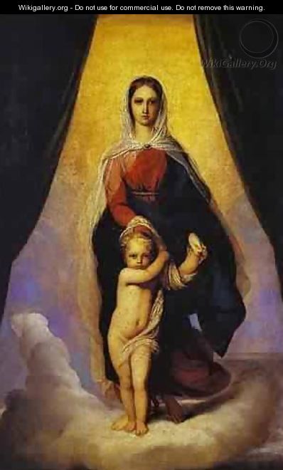 Madonna With Child 1835 - Fyodor Bruni