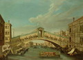 The Rialto Bridge Venice - (Giovanni Antonio Canal) Canaletto