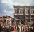 The Feast Day Of St Roch (Detail) C 1735 - (Giovanni Antonio Canal) Canaletto