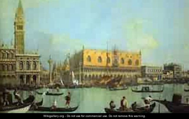 The Bucintoro At The Molo On Ascension Day 1 1732 - (Giovanni Antonio Canal) Canaletto