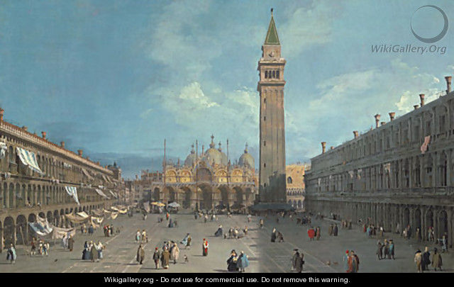 Piazza San Marco possibly late 1720s - (Giovanni Antonio Canal) Canaletto