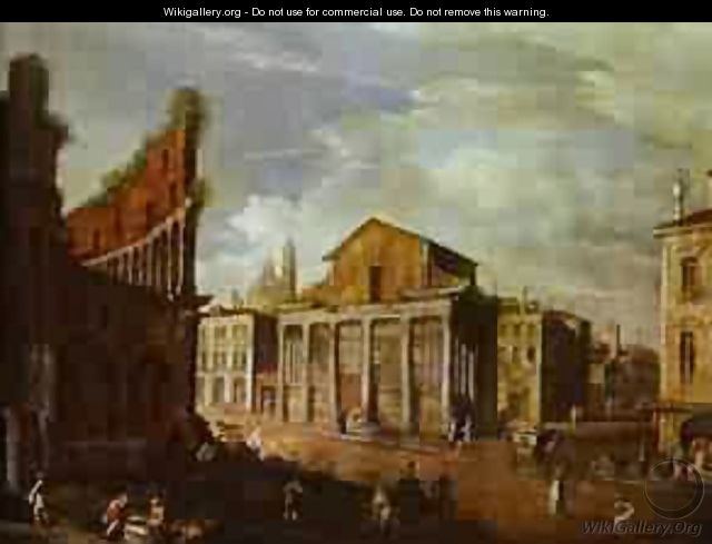 Church Of St Antony And St Phaustina In Rome 1749 - (Giovanni Antonio Canal) Canaletto