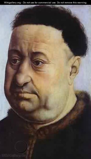 Portrait Of Robert De Masmines 1425 - Robert Campin