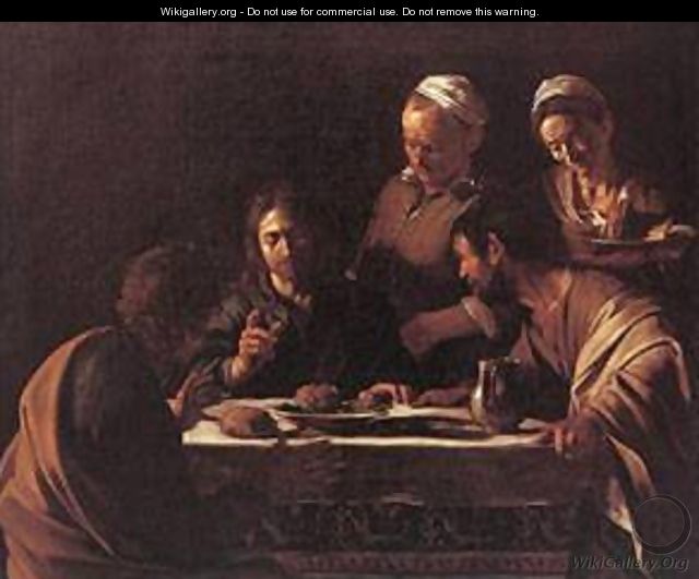 Supper at Emmaus2 - Michelangelo Merisi da Caravaggio