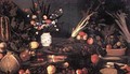 Still Life with Flowers and Fruit - Michelangelo Merisi da Caravaggio