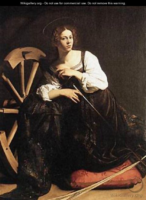 St Catherine of Alexandria - Michelangelo Merisi da Caravaggio