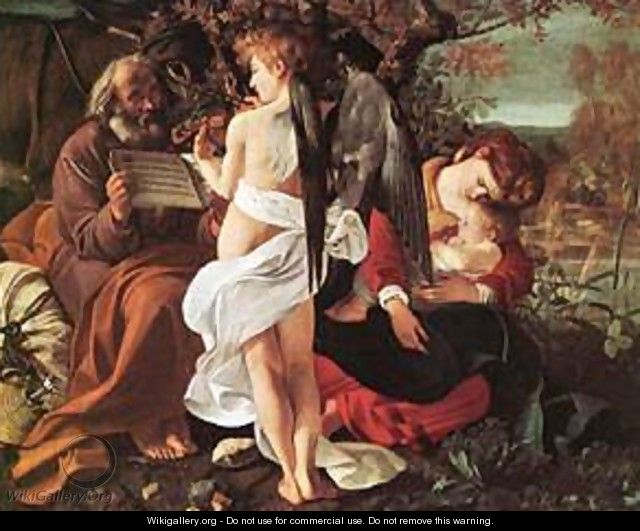 Rest on Flight to Egypt - Michelangelo Merisi da Caravaggio