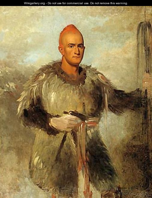 Theodore Burr Catlin in Indian Costume 1838 - George Catlin