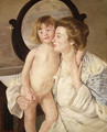 Mother and Child (The Oval Mirror) 1899 - Mary Cassatt