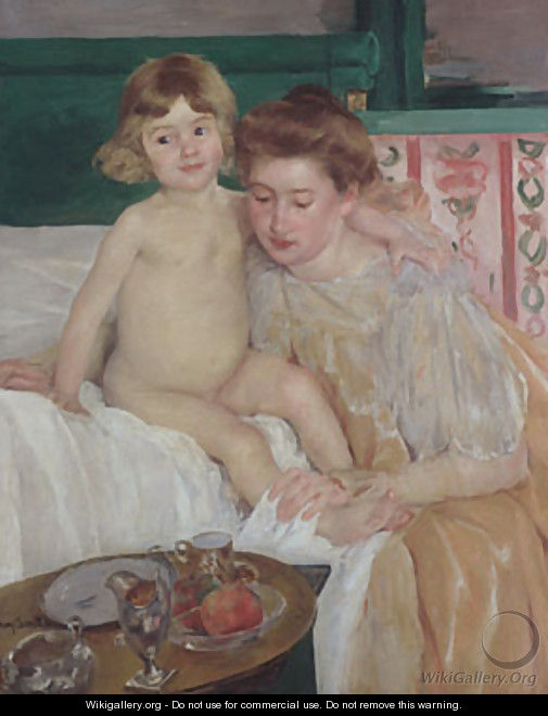 Mother and Child (Baby Getting Up from His Nap) - Mary Cassatt