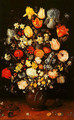 Vase of Flowers with Irises - Jan The Elder Brueghel