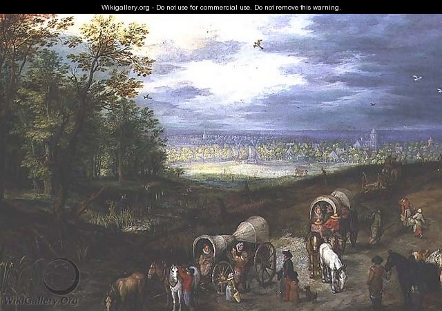 Rest on the Way 1612 - Jan The Elder Brueghel