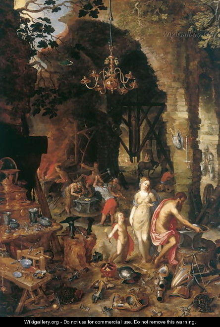Fire Allegory of the Elements - Jan The Elder Brueghel