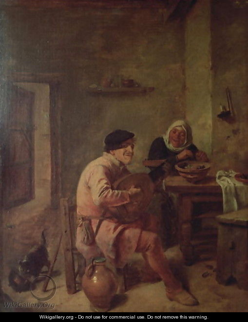 An Interior with Figures - Adriaen Brouwer