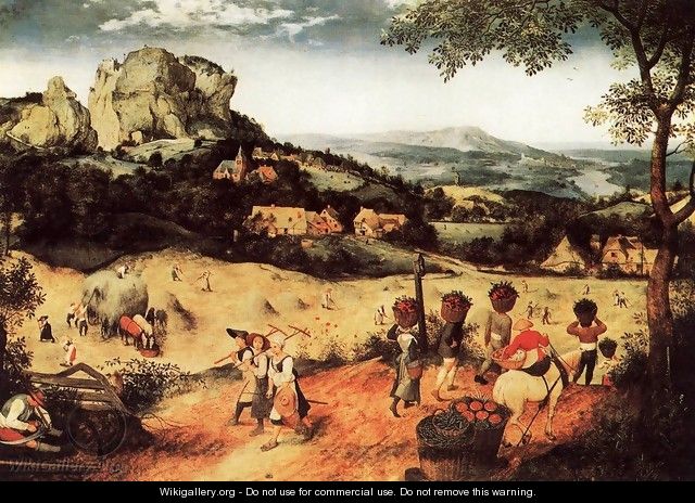 Haymaking (July) 1565 - Jan The Elder Brueghel
