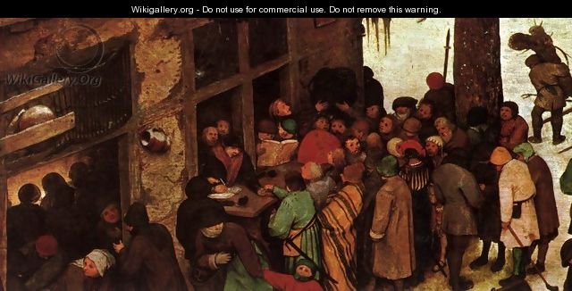The Numbering at Bethlehem (detail) 1566 7 - Jan The Elder Brueghel