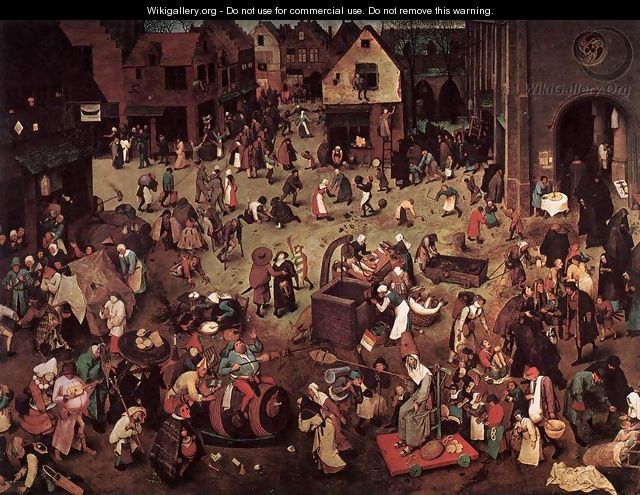The Fight between Carnival and Lent 1559 - Jan The Elder Brueghel