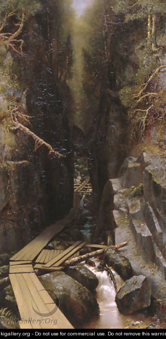 The Boulder and the Flume 1878 - Ralph Albert Blakelock