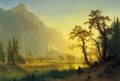 Sunrise Yosemite Valley - Albert Bierstadt