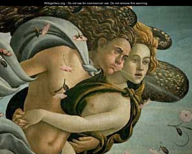 The Birth Of Venus (Detail) (Detail) C1485 - Sandro Botticelli (Alessandro Filipepi)