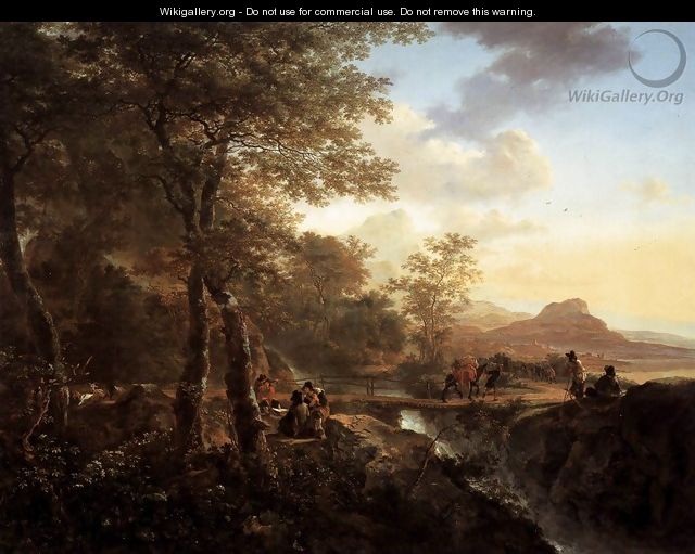Italian Landscape with Draughtsman 1650 - Jan Both
