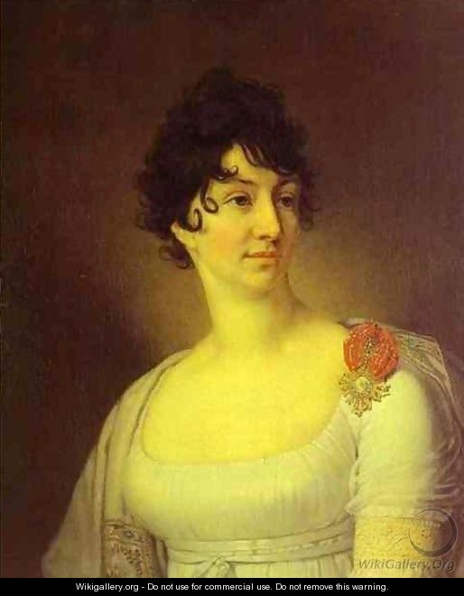 Portrait Of S A Rayevskaya 1813 - Vladimir Lukich Borovikovsky