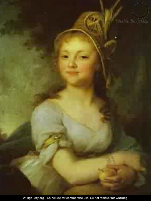 Portrait Of E N Arsenyeva 1796 - Vladimir Lukich Borovikovsky