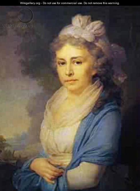 Portrait Of E I Nekludova 1798 - Vladimir Lukich Borovikovsky