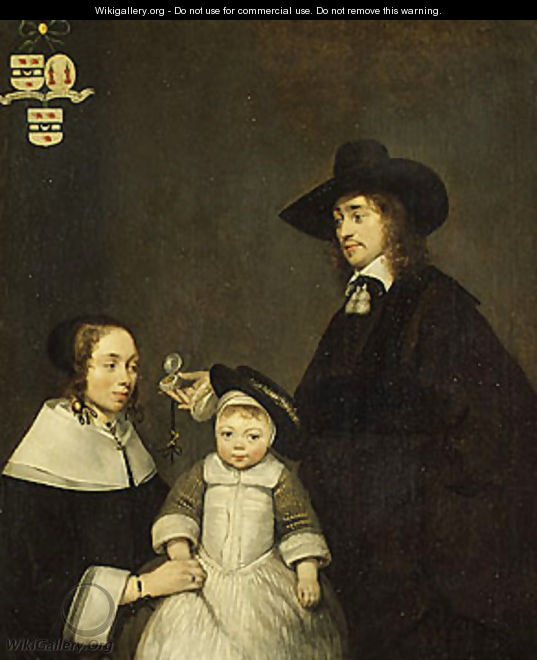 The van Moerkerken Family probably 1653 - Gerard Ter Borch
