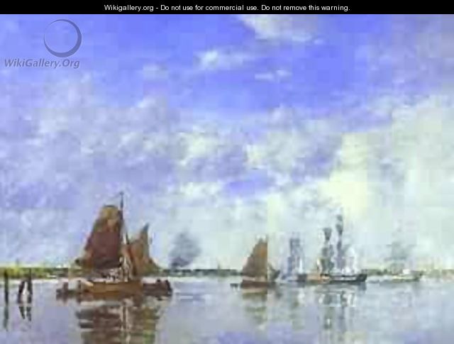 The Meuse At Dordrecht 1882 - Eugène Boudin