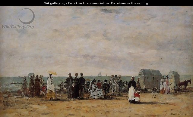 The Beach at Trouville 1869 - Eugène Boudin