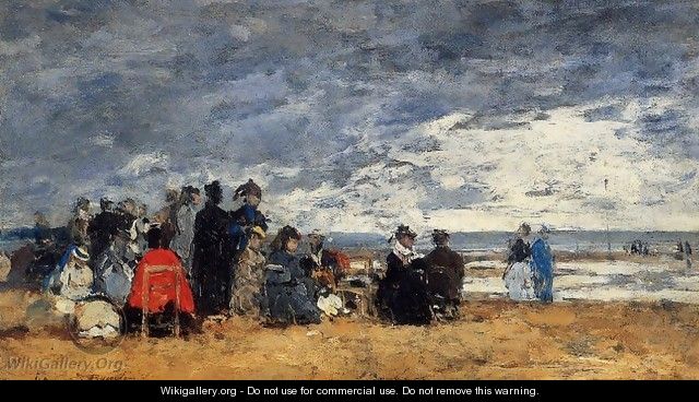 Beach Scene1 1869 - Eugène Boudin