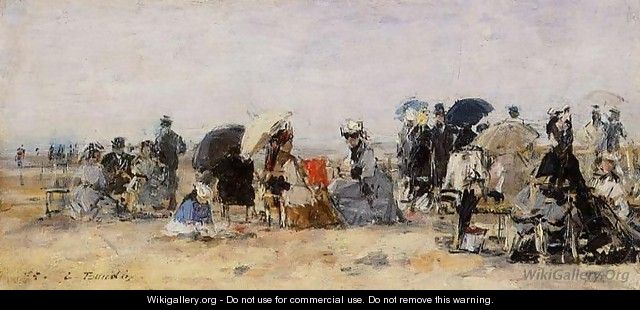 Beach Scene 1875 - Eugène Boudin