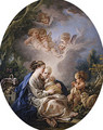 Virgin and Child with the Young Saint John the Baptist and Angels 1765 - François Boucher