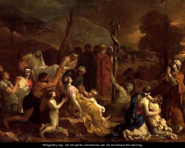 Moses and the Brazen Serpent 1653 54 2 - Sébastien Bourdon