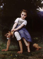 La Bourrique Oil On Canvas - William-Adolphe Bouguereau