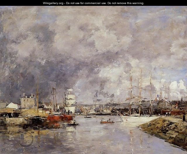 The Port of Deauville 1888-1895 - Eugène Boudin