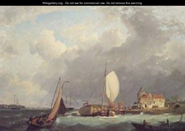 Shipping off the Dutch Coast - Barend Cornelis Koekkoek