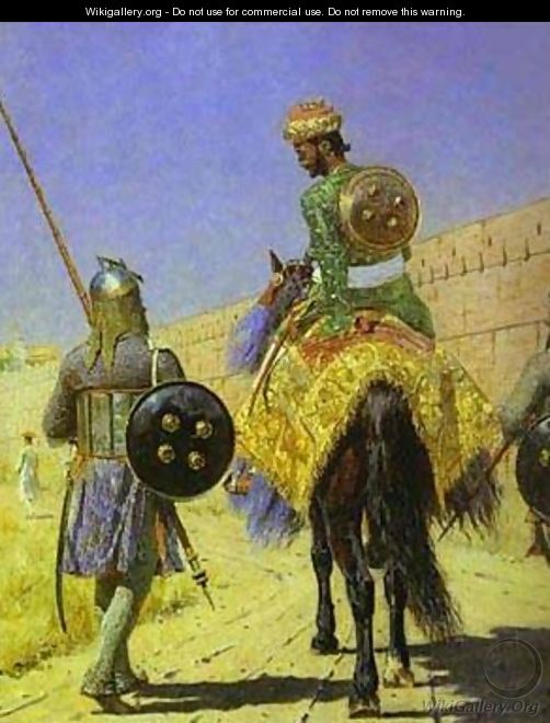 Mounted Warrior In Jaipur 1881 - Vasili Vasilyevich Vereshchagin