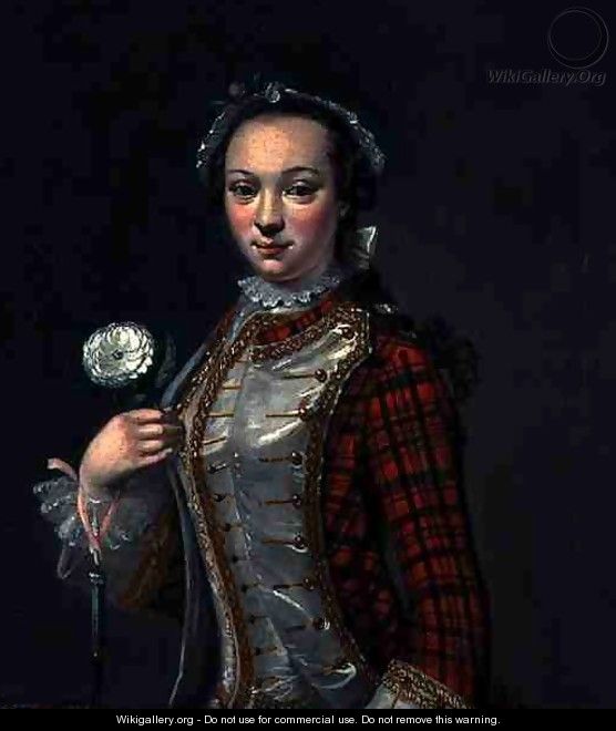 Portrait of a Jacobite Lady - Alexandre Rene Veron