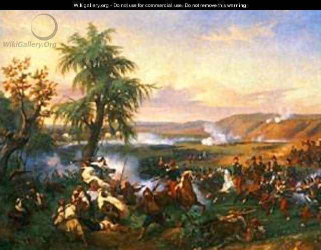The Battle of Harba - Claude-joseph Vernet