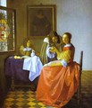 Woman And Two Man 1659-1660 - Jan Vermeer Van Delft