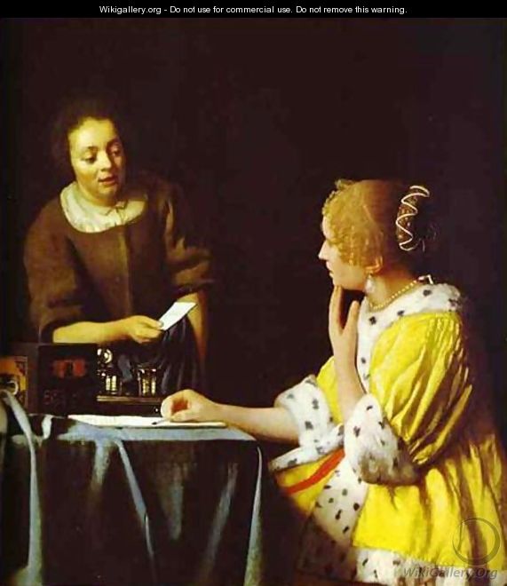 Lady Standing At A Virginal 1673-1675 - Jan Vermeer Van Delft
