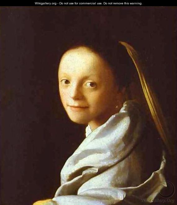 Head Of A Girl 1666-1667 - Jan Vermeer Van Delft