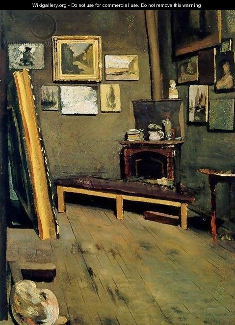 Studio of the Rue Visconti 1867 - Frederic Bazille