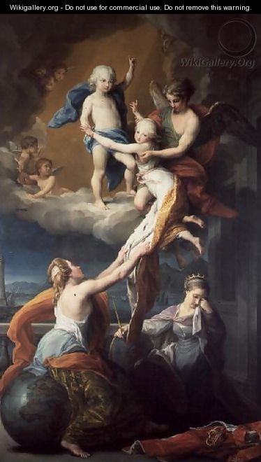 Allegory of the death of the children of Ferdinand IV - Pompeo Gerolamo Batoni