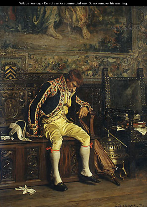 A Footman Sleeping 1871 - Charles Bargue