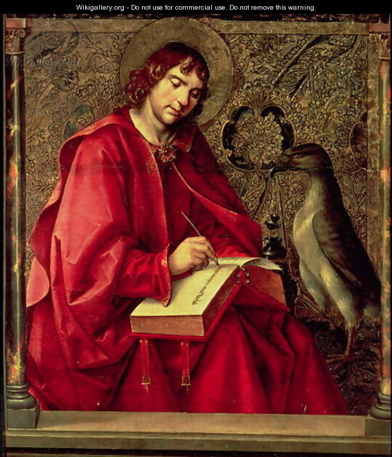 St John the Evangelist from the St Thomas altarpiece - P. Joos van Gent and Berruguete