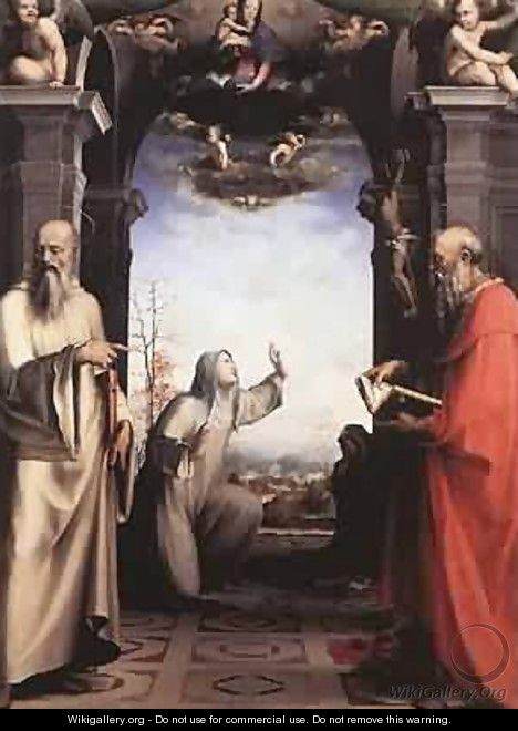 Stigmatization Of St Catherine Of Siena 1515 - Francesco Beda